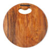 Sheesham single block wood round choper board