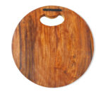 Sheesham single block wood round choper board