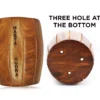 barrel 8 Piece Wooden Spoon Set for Cooking & Serving - Nonstick, Ideal for Chapati, Dosa, Roti, Rice, Dal, Frying, and Noodles - Includes Barrel - No Added Color or Polish