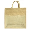 hastamudra Eco-Friendly Jute Shopping Bag for grocery & daily shopping with Breathable Net Panel | Stylish, Durable, and Can Carry Up to 5kg | Tote Bag