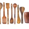 10 Piece Wooden Utensil Set Cooking and Serving Spoons Nonstick Wooden Spoons Chapati dosa Utensils Wooden Kitchen Tools Spoon Rest and Barrel Set Heavy Masher Included Natural Wood Kitchen Set