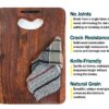 choper-board-02 Shesam Wooden Chopping Board for Kitchen, Single Hardwood Block, Non-Slip Surface, Perfect for Food Preparation and Serving Weight 1kg Above Heavy Duty Anti-Bacterial Anti Skid Mat 13 X 9 X 1 Inch