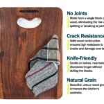 Shesam Wooden Chopping Board for Kitchen, Single Hardwood Block, Non-Slip Surface, Perfect for Food Preparation and Serving Weight 1kg Above Heavy Duty Anti-Bacterial Anti Skid Mat 13 X 9 X 1 Inch - Image 3