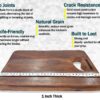 choper-board-05 Shesam Wooden Chopping Board for Kitchen, Single Hardwood Block, Non-Slip Surface, Perfect for Food Preparation and Serving Weight 1kg Above Heavy Duty Anti-Bacterial Anti Skid Mat 13 X 9 X 1 Inch