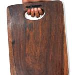 Shesam Wooden Chopping Board for Kitchen, Single Hardwood Block, Non-Slip Surface, Perfect for Food Preparation and Serving Weight 1kg Above Heavy Duty Anti-Bacterial Anti Skid Mat 13 X 9 X 1 Inch