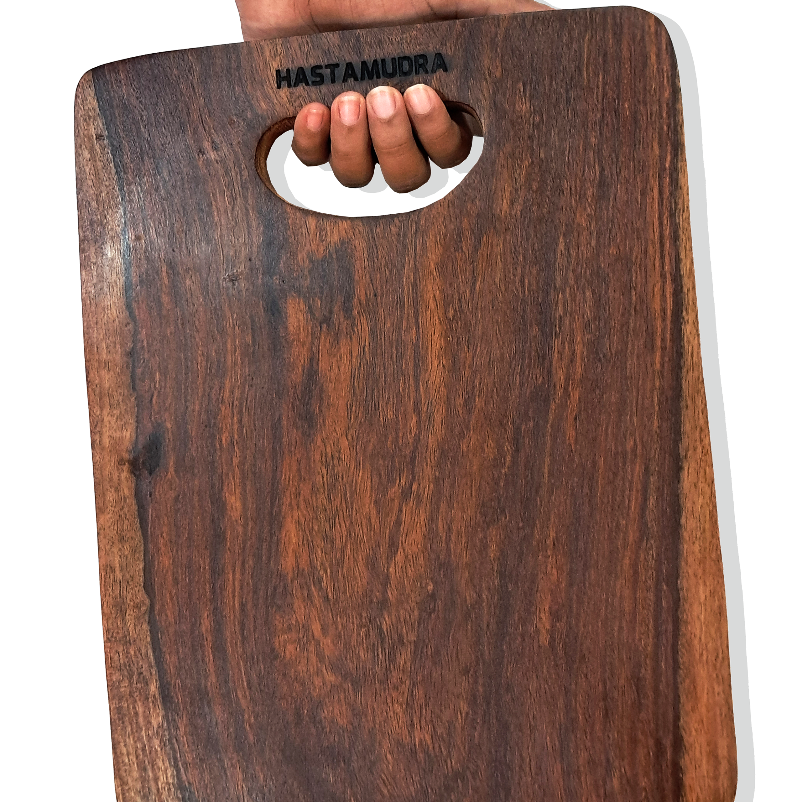 Shesam Wooden Chopping Board for Kitchen, Single Hardwood Block, Non-Slip Surface, Perfect for Food Preparation and Serving Weight 1kg Above Heavy Duty Anti-Bacterial Anti Skid Mat 13 X 9 X 1 Inch