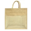 hastamudra Eco-Friendly Jute Shopping Bag for grocery & daily shopping with Breathable Net Panel | Stylish, Durable, and Can Carry Up to 5kg | Tote Bag