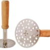 masher Stainless Steel Masher with Wooden Handle, 20cm Height, 10cm Width, Comfortable Grip, Easy to Clean, Efficient Mashing, Aesthetic Design