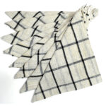 Hastamudra Pure Cotton 8 Piece Check Style Multipurpose Kitchen & Cleaning Cloth | 100% Cotton | 21 x 21 Inches | 400 Gram Easy Clean Quick Dry 180 GSM Designer Napkin - Image 2