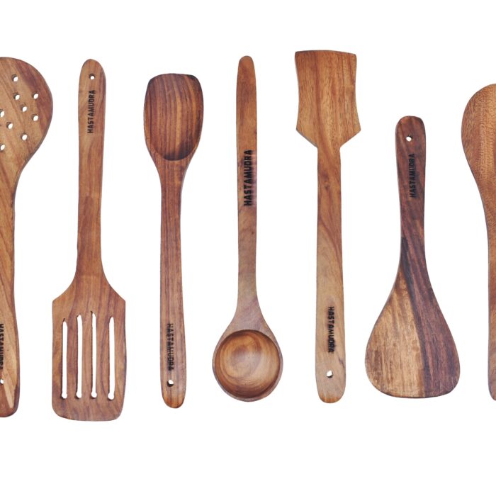 10 Piece Wooden Utensil Set Cooking and Serving Spoons Nonstick Wooden Spoons Chapati dosa Utensils Wooden Kitchen Tools Spoon Rest and Barrel Set Heavy Masher Included Natural Wood Kitchen Set